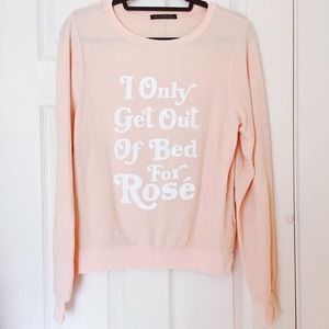 Wildfox Rosé Peach BBJ Sweater